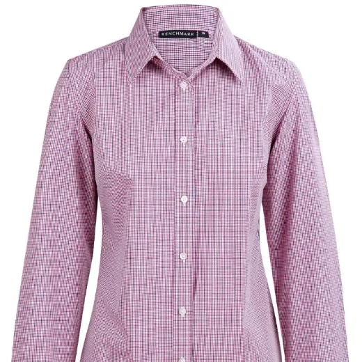 Picture of Winning Spirit, Ladies Mini Gingham S/S Shirt